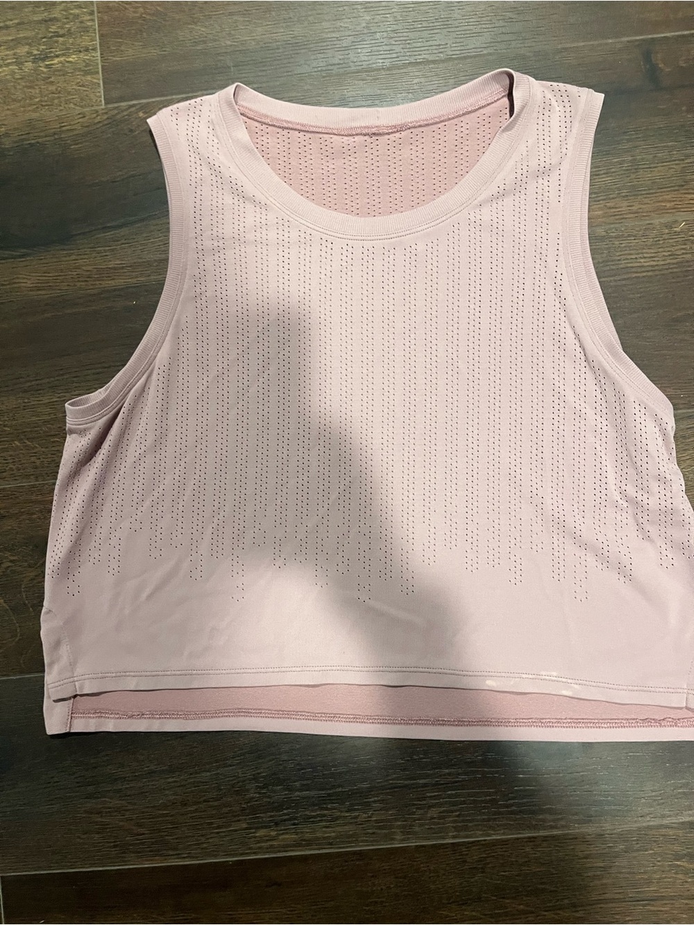Lululemon Train to Be Tank *Seamless Perforated Mesh Crop Pink Bliss Size S / 6